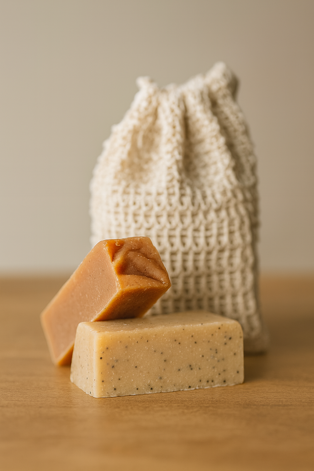 THE LITTLE LATHER SET | Mini Soaps + Soap Saver Bag